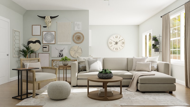 Clean modern sofa after service